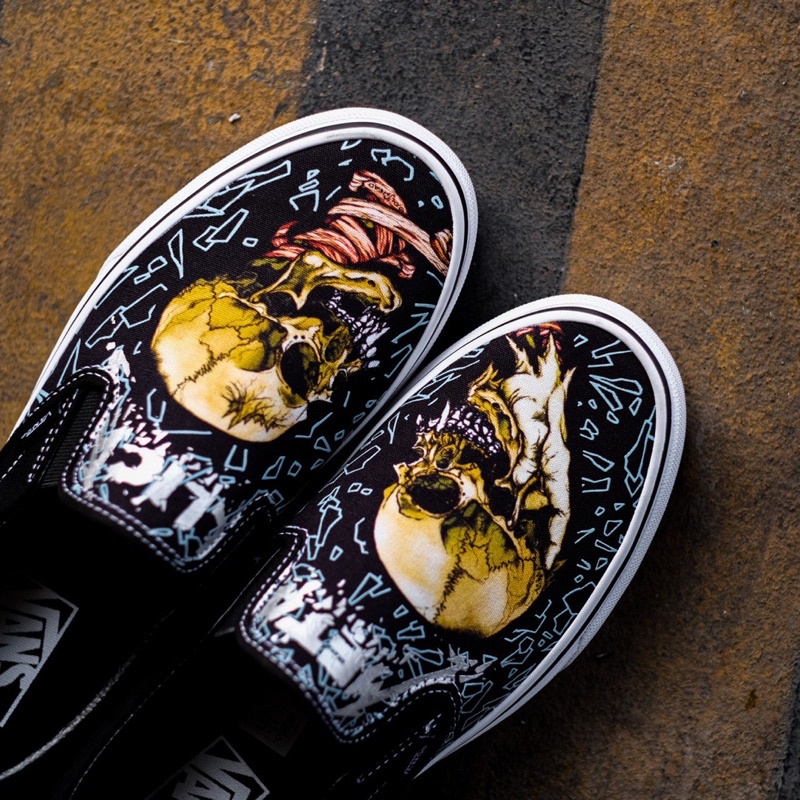 VANS SLIP-ON METALLICA “PUSHEAD” ORIGINAL 100%