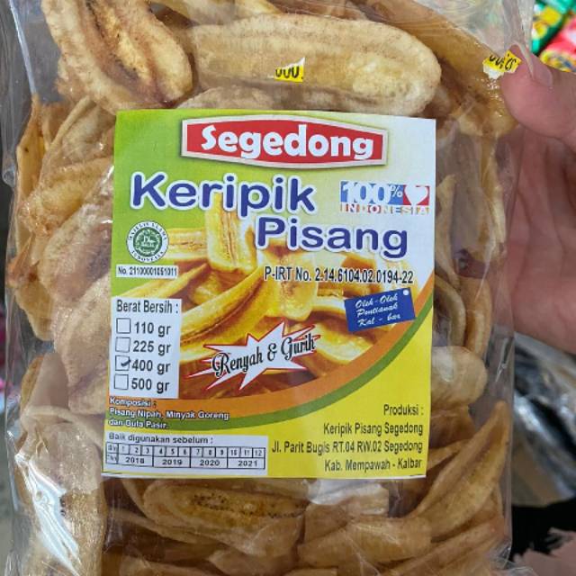 

Kripik pisang segedong 400gr