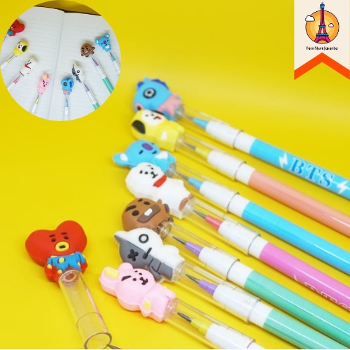 

Pensil Susun Motif BT21/BTS Penggaris Karakter Lucu Murah Alat Tulis Kantor Sekolah Stationary Kado Ulang Tahun READY COD