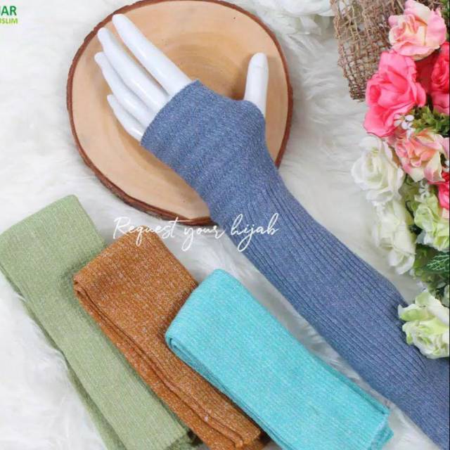 Handsock Rajut / manset rajut/ manset tangan wanita/ panjang 40cm