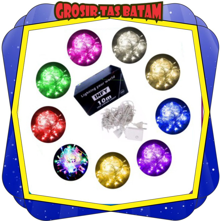 GTB IDE002 Lampu Tumblr 10 Meter LED Box Natal Murah GTB IDE002 Lampu Tumblr 10 Meter LED Box Natal Murah
