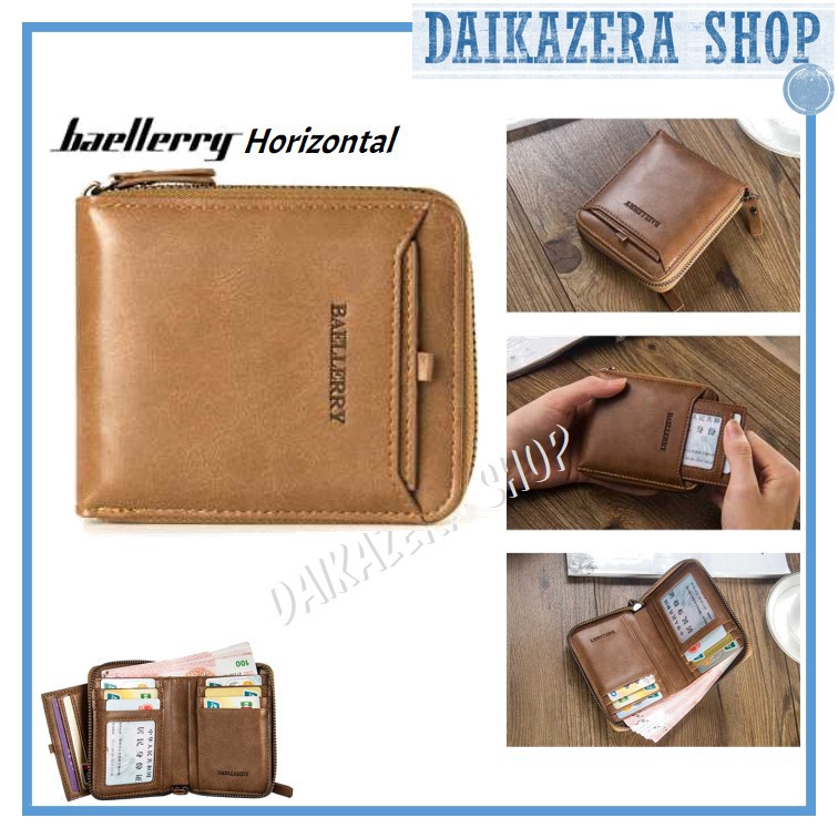 Dompet Pria Resleting Vertical &amp; Horizontal - Baellerry