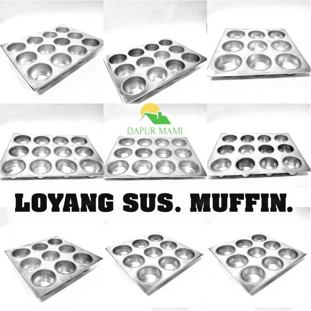 DAPURMAMI Loyang Sus &amp; Loyang Muffin Cetakan Muffin