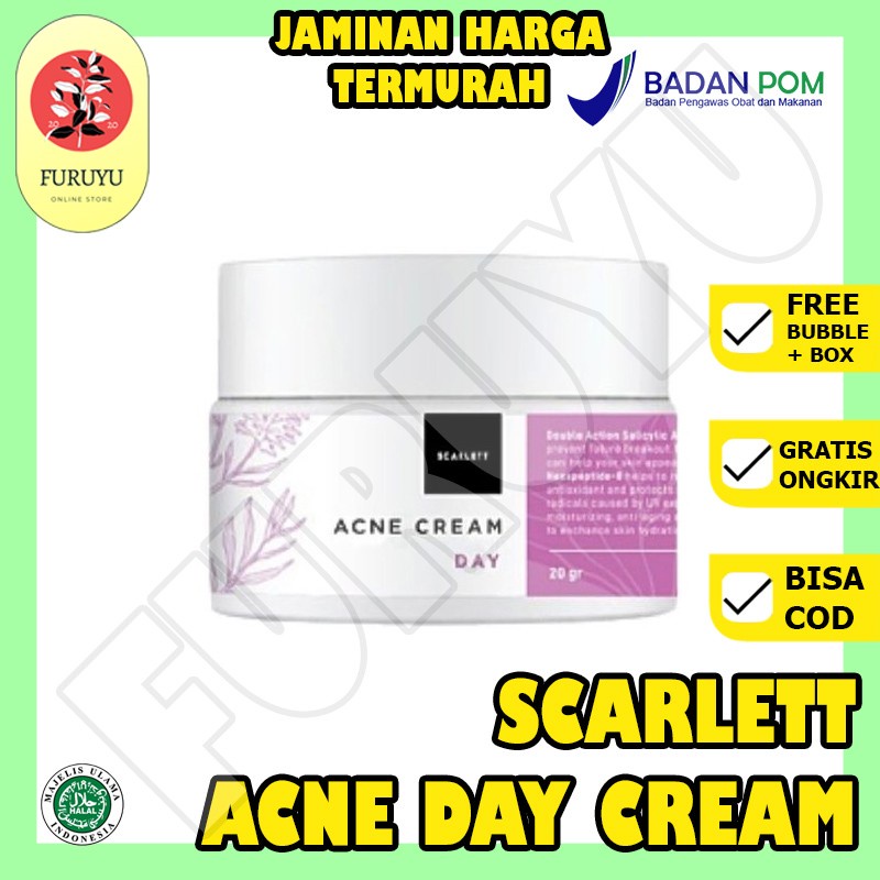 Scarlett Whitening Acne Day Cream Original BPOM