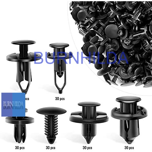 Baut Rivet Mobil Universal Car Push Pin Fasteners 190PCS Plastic Fastener Push Pins Universal Fit Electric/Gas Yamaha Golf Cart X-Mas Club Car EZGO TXT RXV Tree Rivets Clips Replace# 1010434, 16816-G1, 16816-G2, 10-9150-NS, 90269-06028