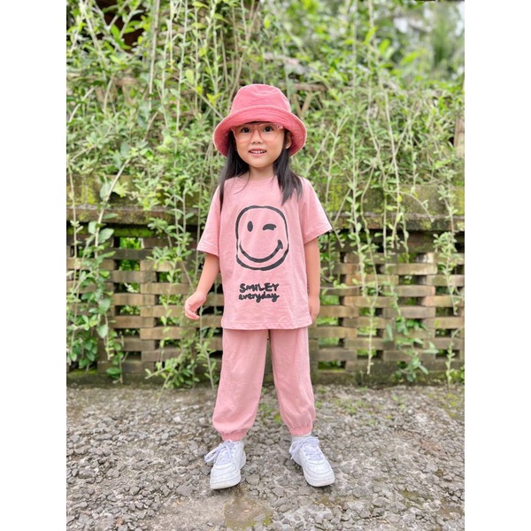 Setelan Anak Alfa Lucuna Original Unisex Pajamas Kaos Anak