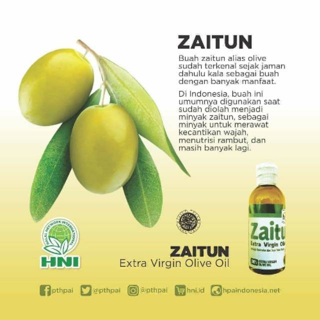 

Minyak Zaitun (extra virgin olive oil) isi 60ml