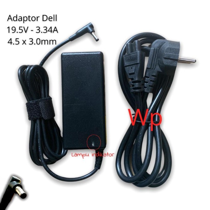 Adaptor Charger Laptop XPS13 9333 9344 19.5V 3.34A (4.5 X 3.0mm)