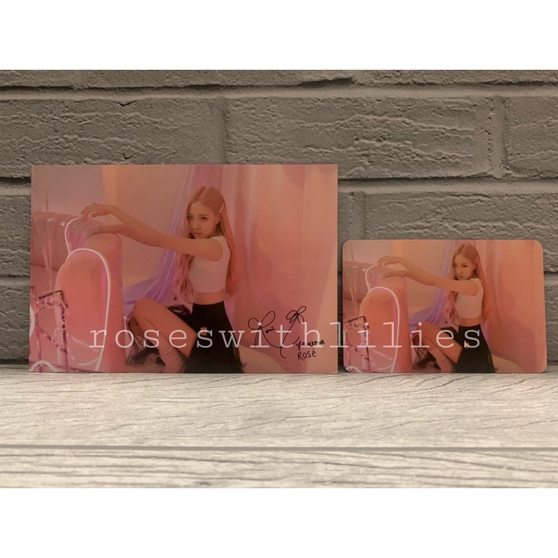 (BOOKED) Photocard Blackpink Rosé Postcard Mise en Scene