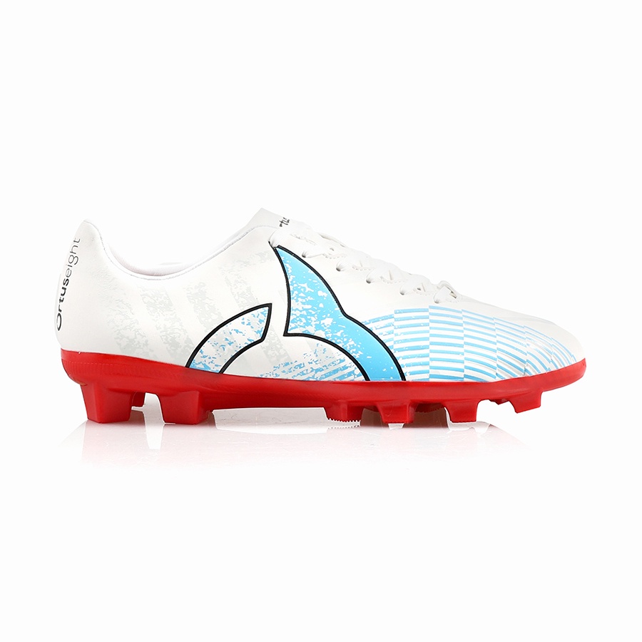 SEPATU BOLA ORTUSEIGHT IGNITE FG - White Ortred (100% ORIGINAL)