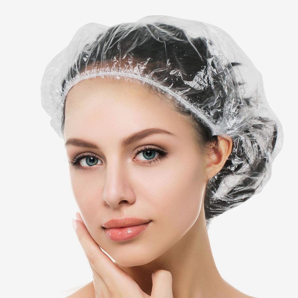 Disposable Shower Cap Plastik 100pcs