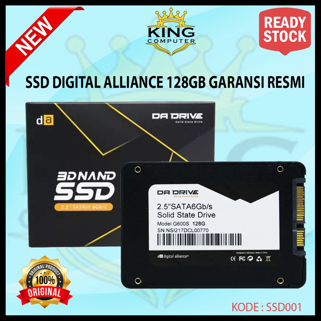 SSD DIGITAL ALLIANCE 128GB SATA III 2.5 inch GARANSI RESMI