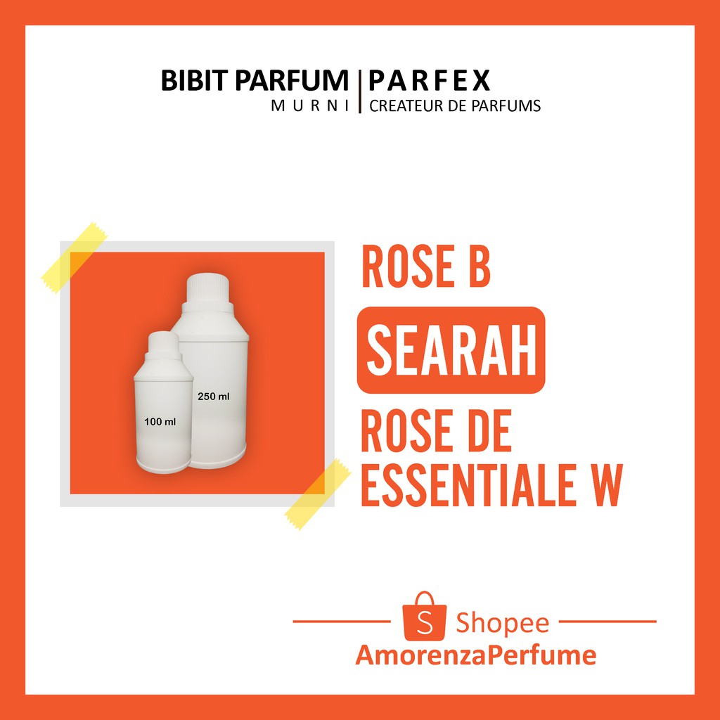 ROSE B BIBIT PARFUM PARFEX / BIBIT PARFEX / BIBIT PARFUM MURNI TAHAN LAMA / BIBIT PARFUM