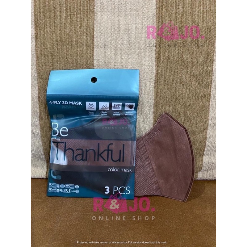 Masker Thankfull Duckbill 4ply 3D Mask Sachet isi 3pcs