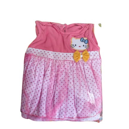 Dress hello Kitty baby Newborn / Dress bayi / pink kuning biru Tile Perempuan Girl 0- 6 bulan hello kity