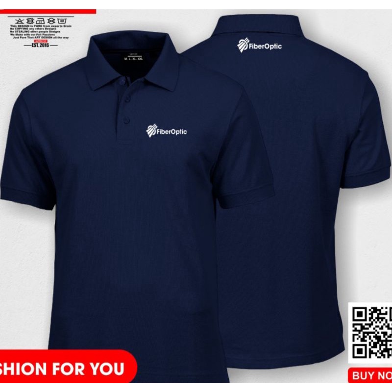Kaos fiber optic baju fiber optic seragam fiber optic kaos polo shirt Fiber optic kaos poloshirt fib
