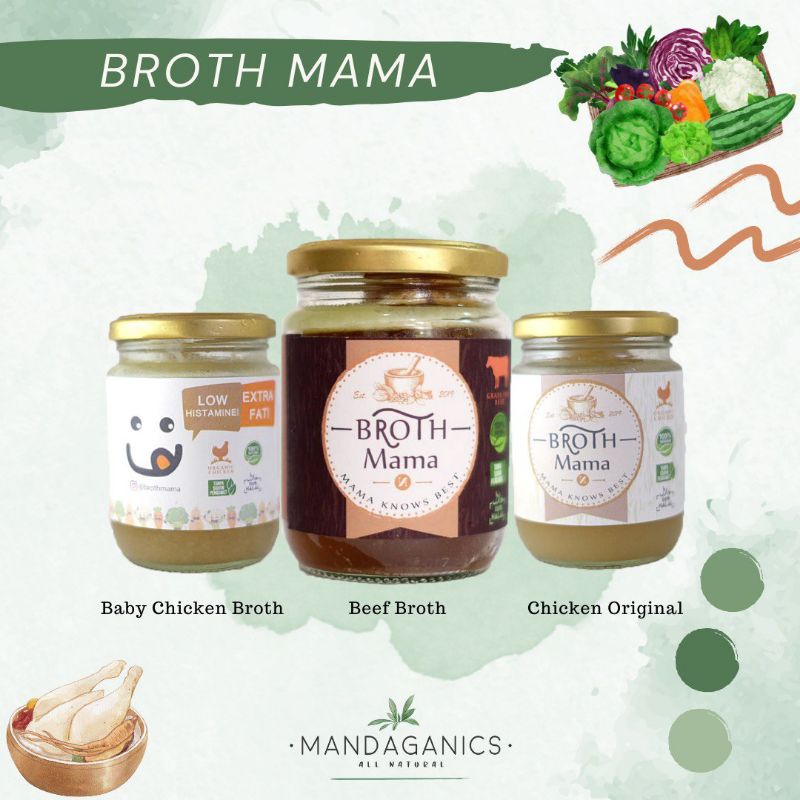 

BROTH MAMA PREMIUM BONE BROTH CHICKEN BEEF | KALDU AYAM SAPI BY BROTHMAMA