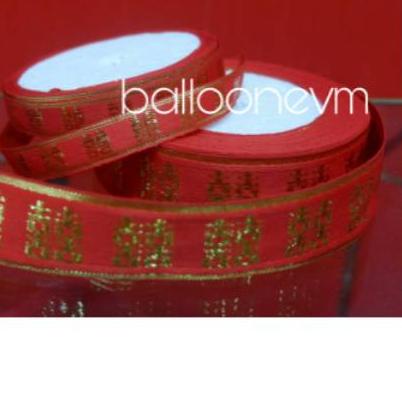 

❅ Pita Wedding / Pita Merah Emas / Pita Shuangxi / Double happiness ◌