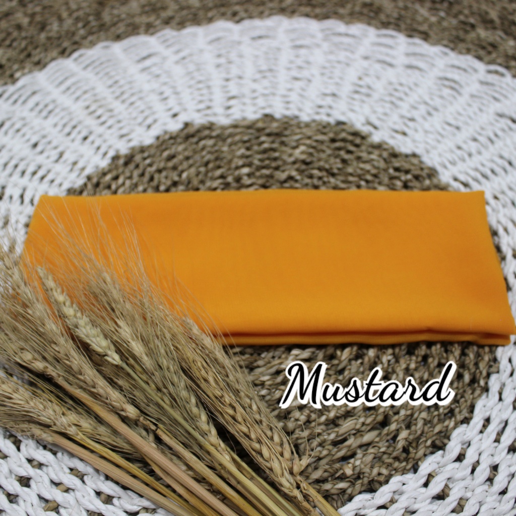 Selendang Sifon Hycon / Senteng 2.4m/ Selendang Bali / Senteng-Mustard