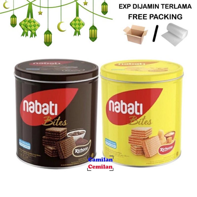 

Kue Kaleng - Richeese Nabati Wafer - Wafer - Richeese - Nabati - Kaleng Richeese 300gr Murah Berkualitas enak - Richeese Nabati Bites