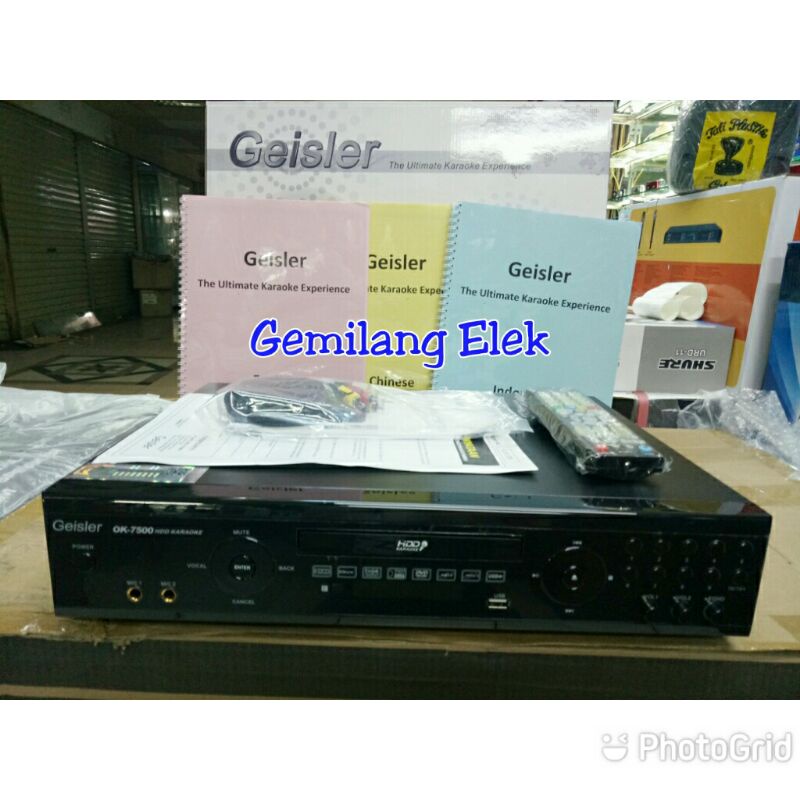 DVD KARAOKE GEISLER OK 7500 ( HDD 2TB )
