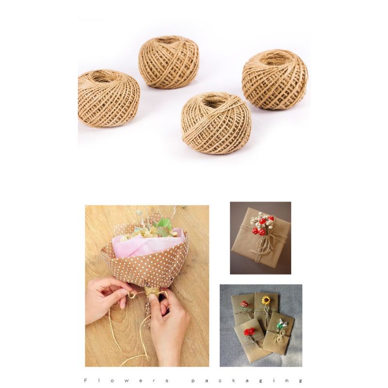 

Tali Rami Goni TALI GONI / Rami Lemes BOLA-BOLA 50 GRAM 3mm/ Benang Rami / Tali Rami Hampers