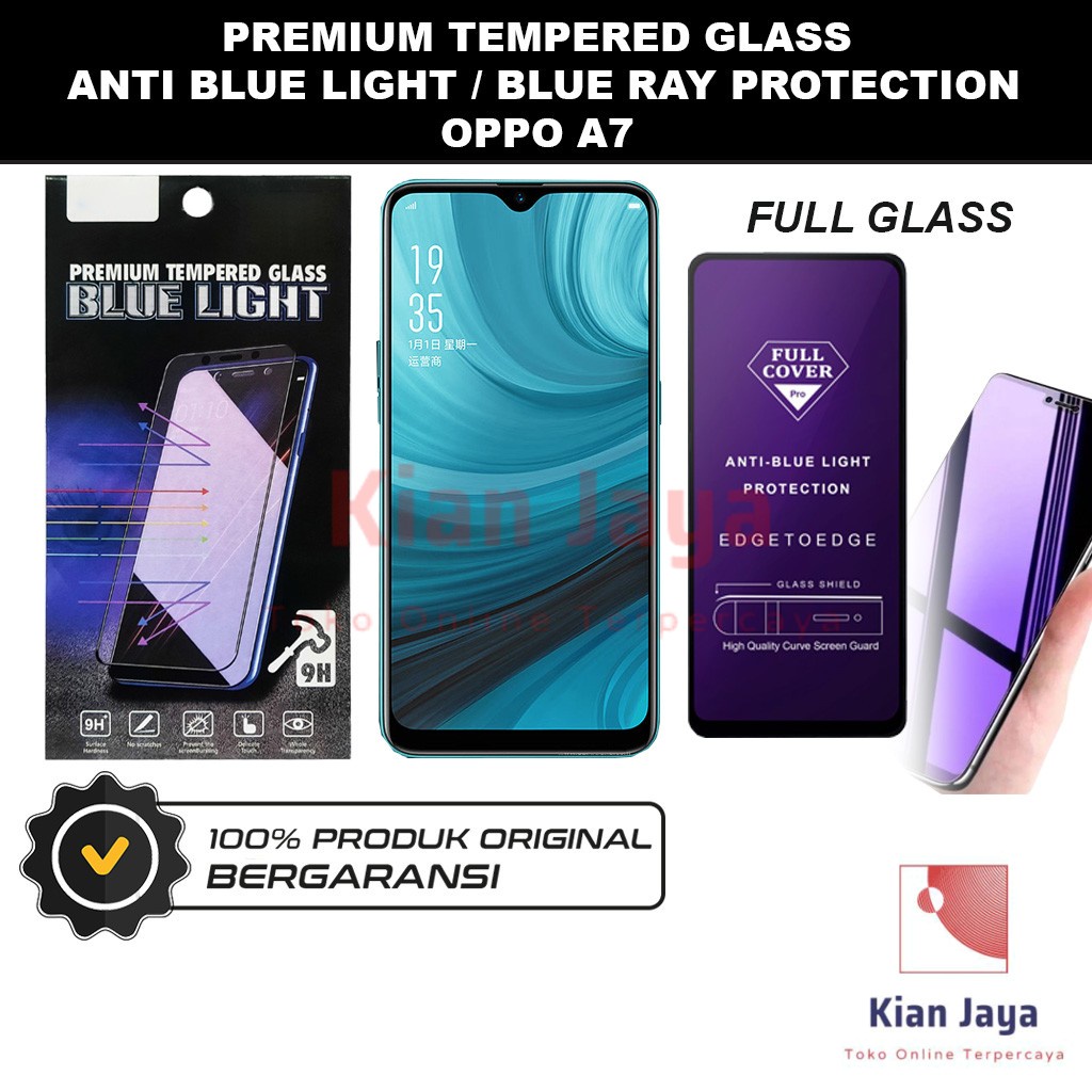 Tempered Glass Oppoo A7 Anti Blue Light Hp Temper Anti Gores