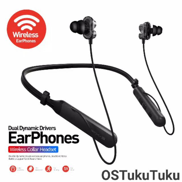 PLEXTONE BX345 Earphone Bluetooth 4.1 Double Moving Coils Game earbud