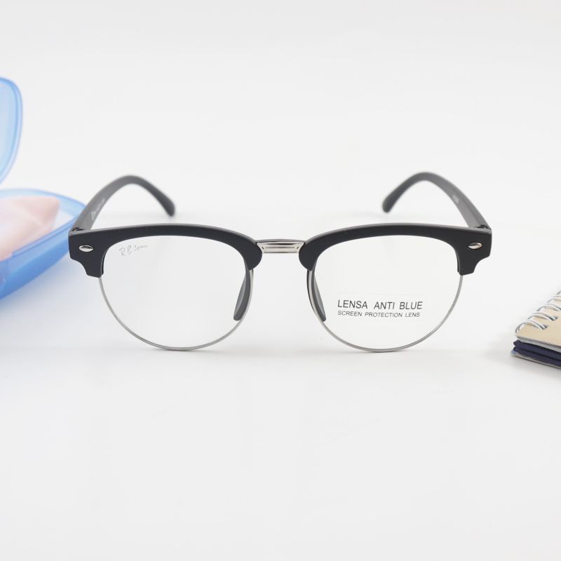 Kacamata Retro Oval Anti Blueray Anti Radiasi HP / Komputer 205HT