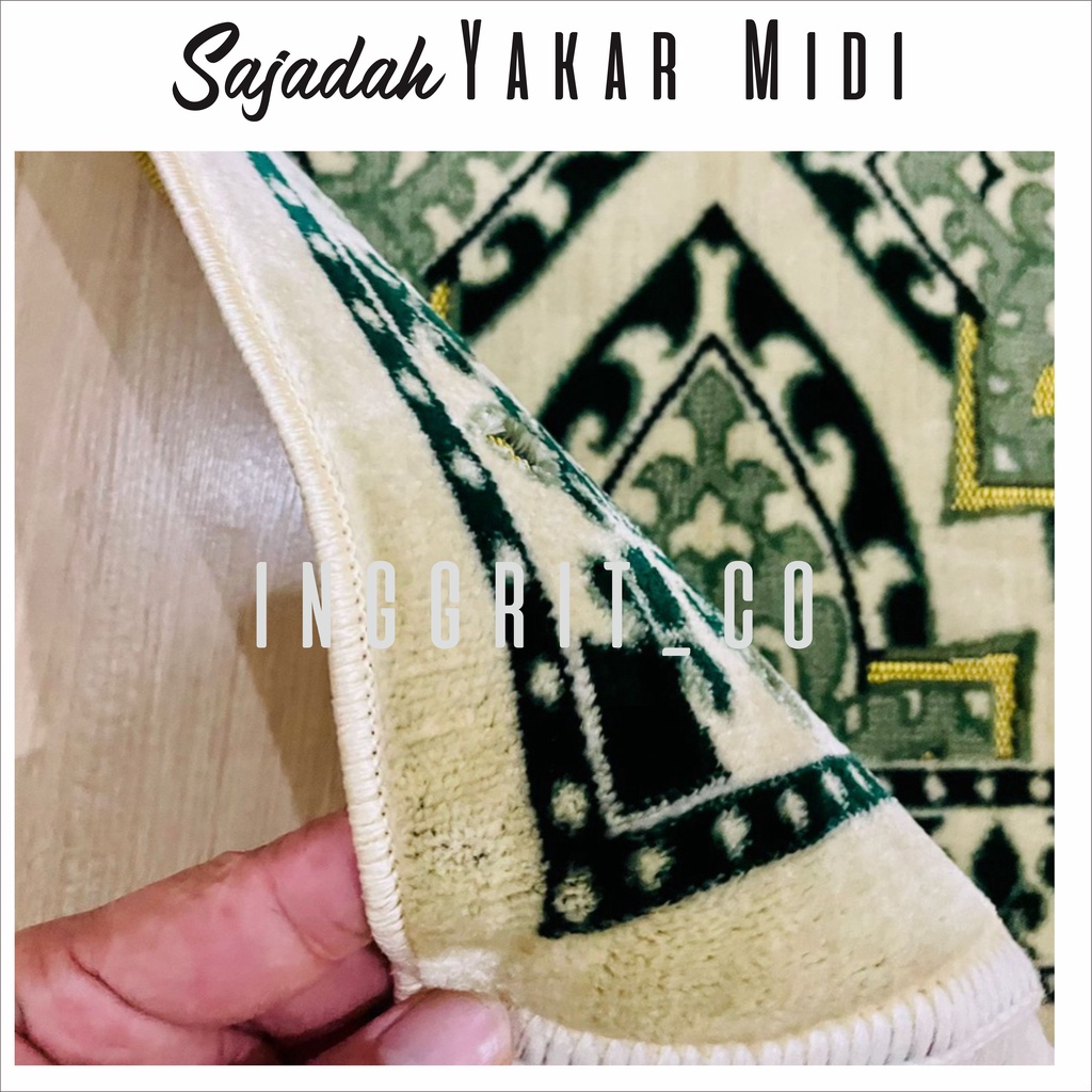 Sajada Turki Tebal dan Wangi Sajaah Karpet Turki Premum Yakar Karpet, Ukuran70x110cm