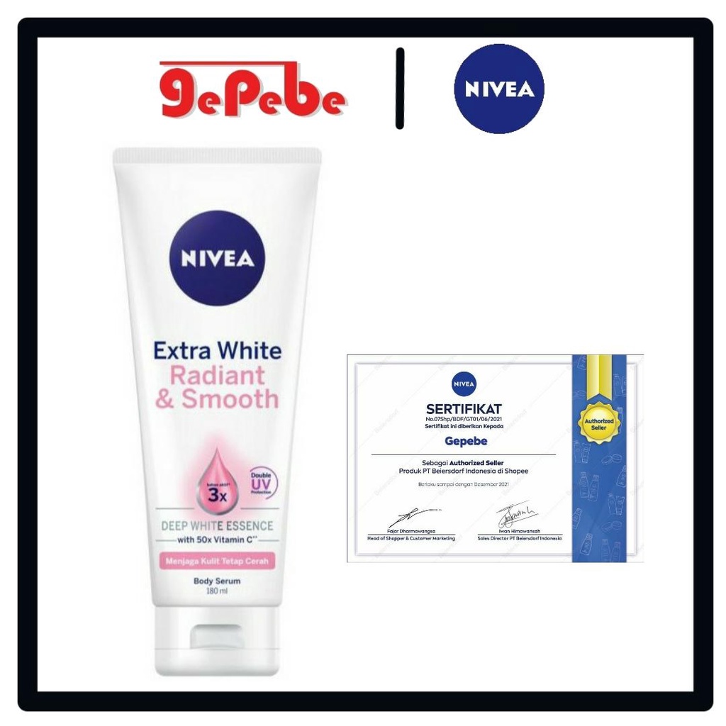 NIVEA Extra White Radiant &amp; Smooth Serum 180ml