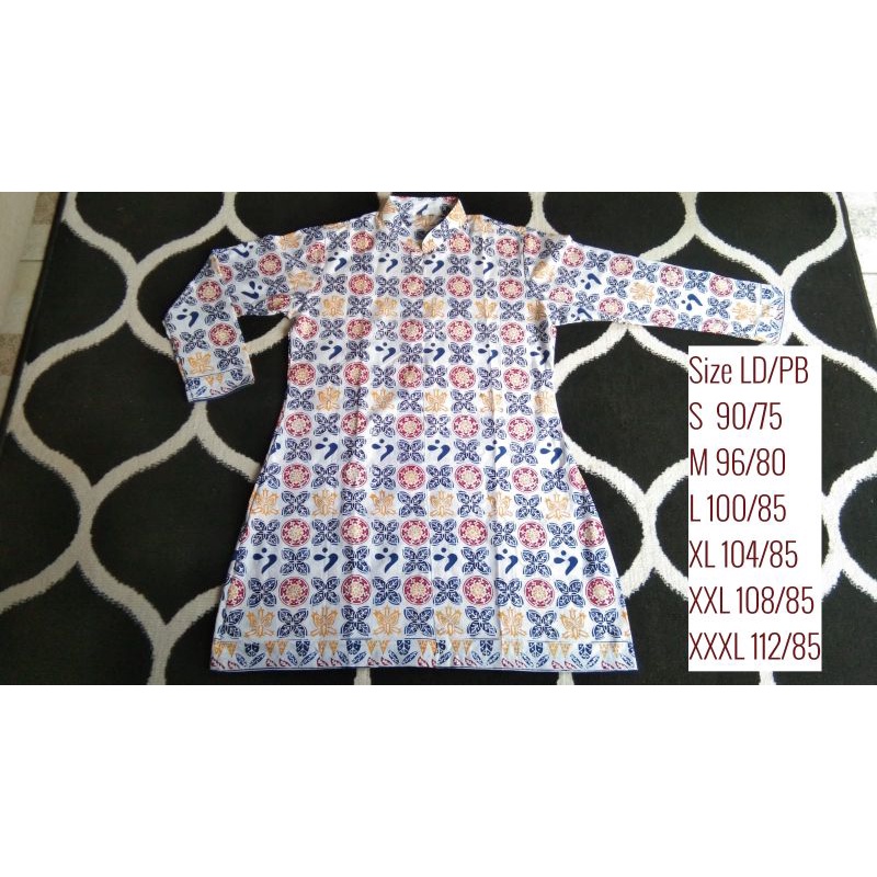 Seragam BKKBN motif Bangga Kencana model sleting depan