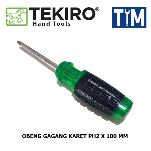 TEKIRO Obeng Gagang Karet PH2 x 100 mm