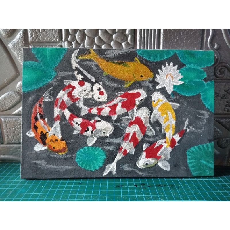 

lukisan kanvas cat acrylik buatan tangan