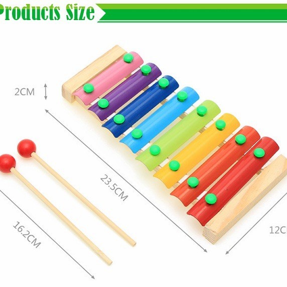 Lucky88toys ⭐⭐⭐⭐⭐ Mainan Alat Musik Xylophone Kolintang Kulintang Hand Knocks Xylophone