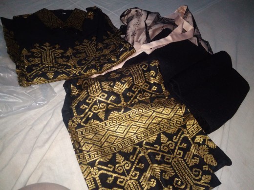 Cp Mayangsari Bunga Pagar Batik Brokat Couple Ayushita Free Slendang