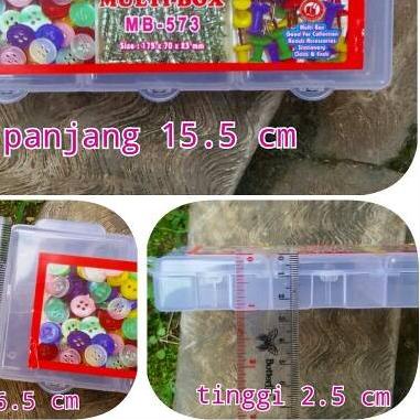 ♂ Multibox 3 Sekat / Tempat Peniti , Jarum Pentul dan Macam-Macam Aksesoris (3 Sekat) ֍