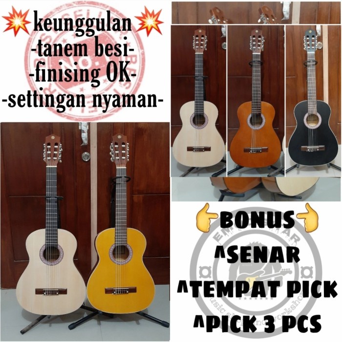 {AudioStore} gitar akustik yamaha klasik nilon ukuran 3/4  - natural Murah