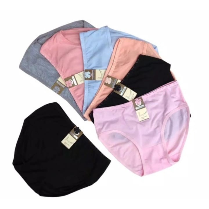 Harga Grosir .. 6 Pcs Cd Celana Dalam Wanita Katun Soft Polos SAY YES / Aneka Warna / Cd SAY YES 290