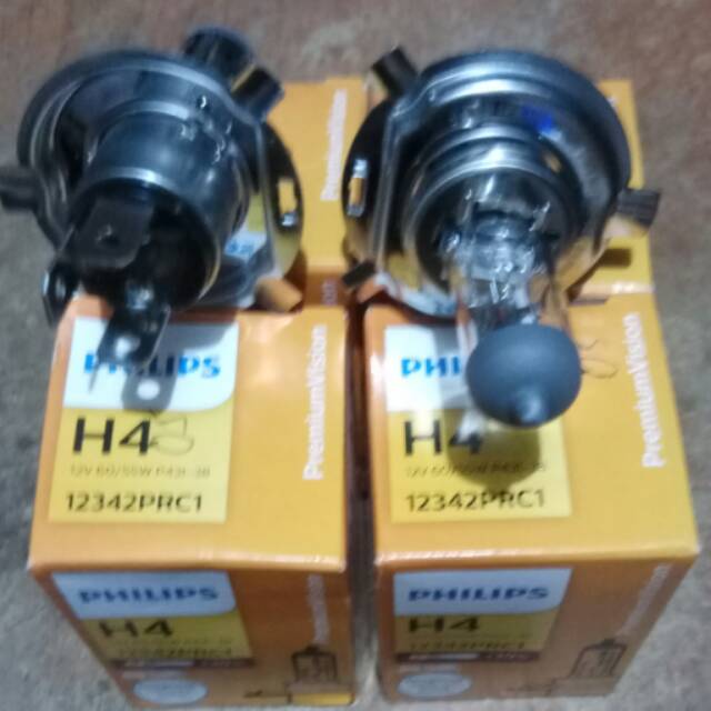 Bohlam Depan H-4 Philips 12V 60/55W.