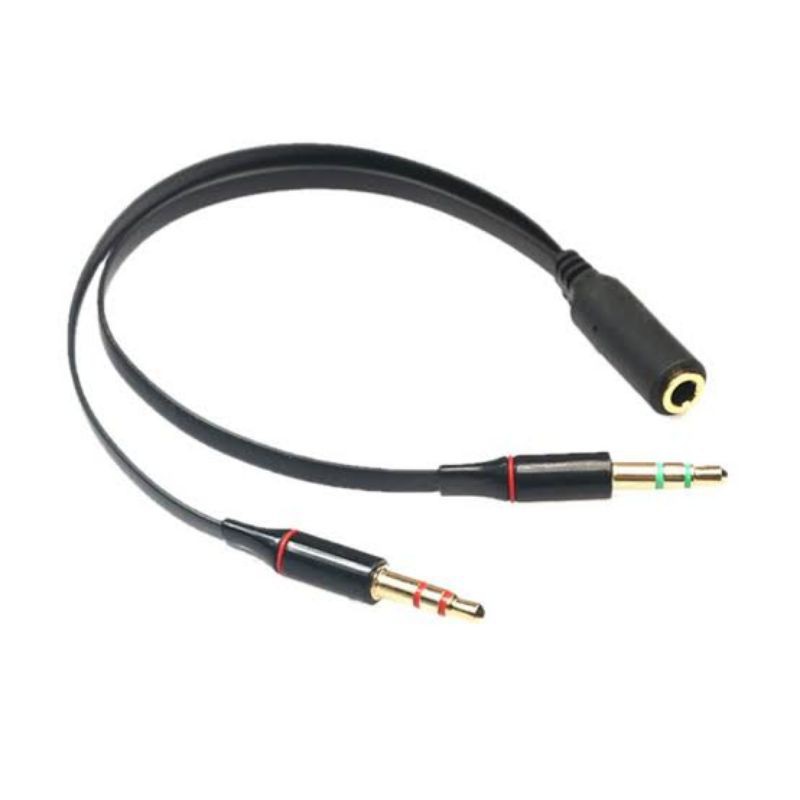 Audio Mic Splitter Adapter Headset jack 3.5mm 1 Female to 2 Male