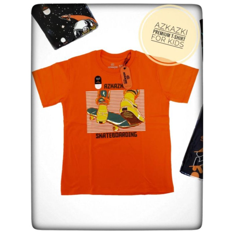 { Premium } Azkazki kaos anak laki laki premium 2-12 tahun