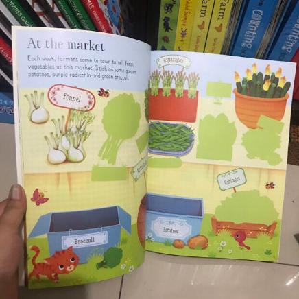 

Usborne Fruit & Vegetables First Sticker Book - Buku Impor Stiker Anak Thebest