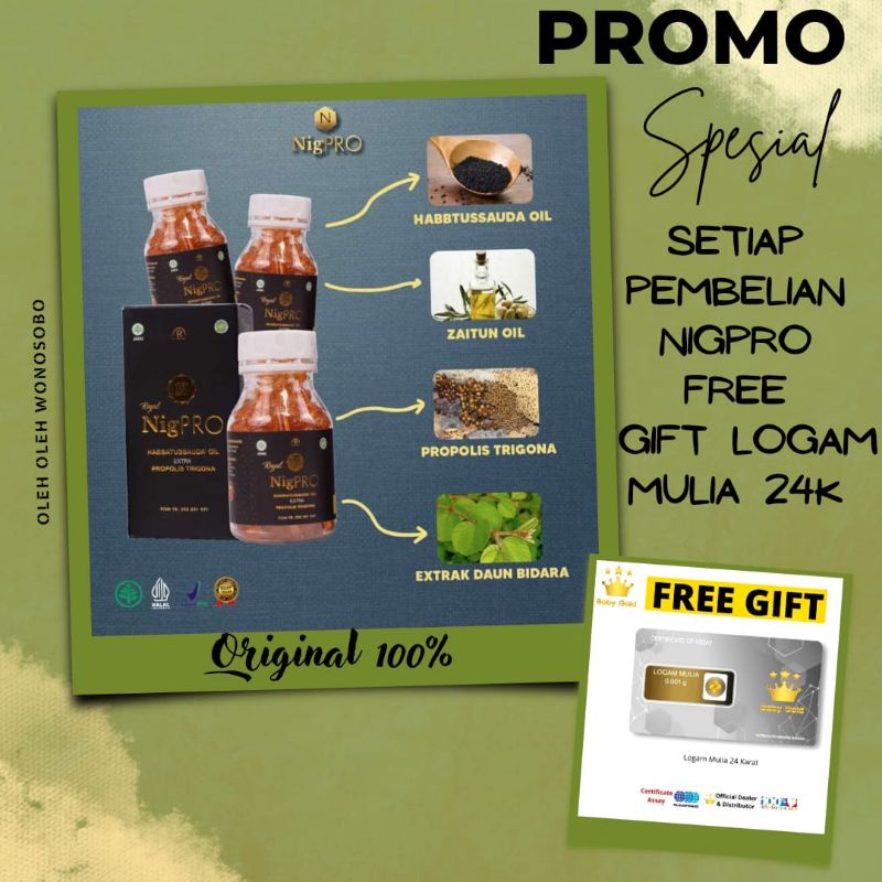 Jual NigPRO Habbatussauda Extra Propolis Original 100% | Shopee Indonesia