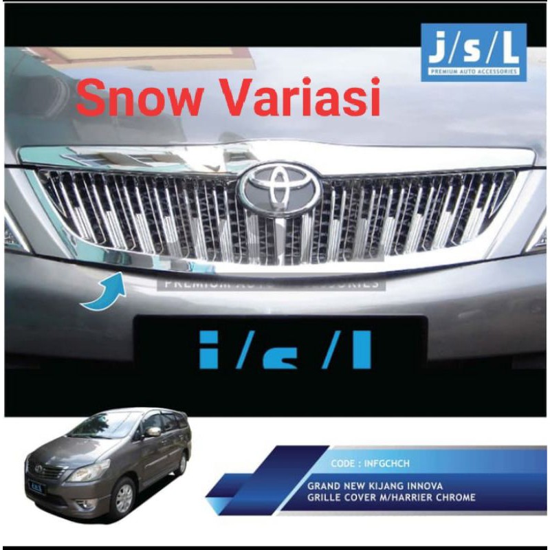 Kijang Innova 2007 2009 front grille model Harrier chrome JSL