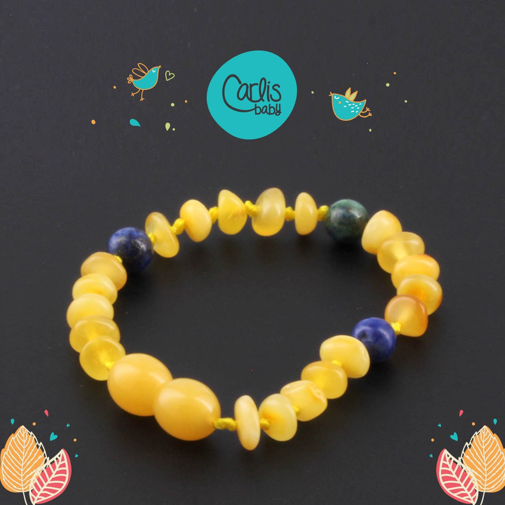 AGL44 Gelang Amber Tumbuh Gigi Bayi By Carlis Baby