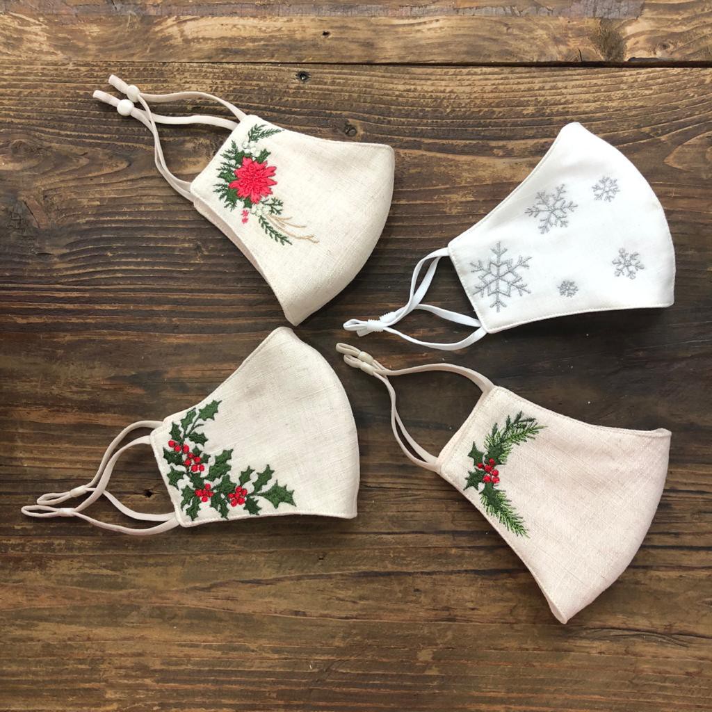 MASKER SERI NATAL / MASKER SULAM / MASKER BORDIR