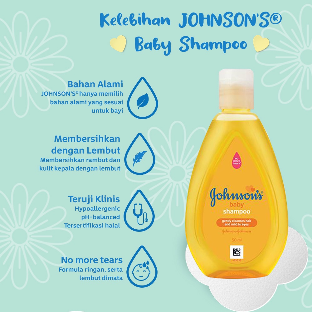 JOHNSON'S Gold Baby Shampoo - Shampo Bayi 50ml