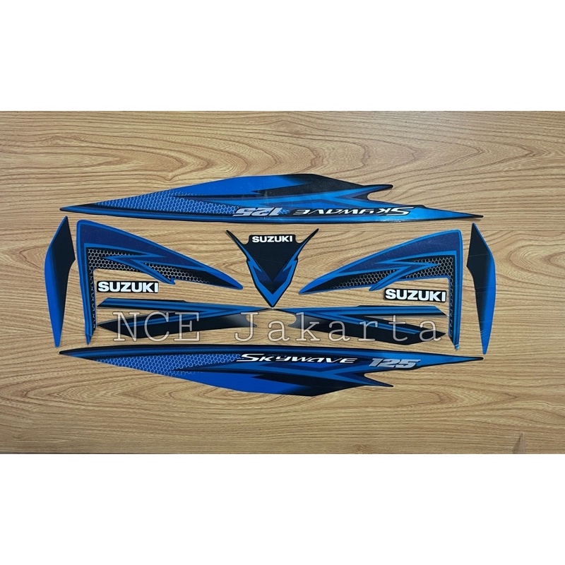 STIKER STIKER MOTOR SKYWAVE 2008 BIRU