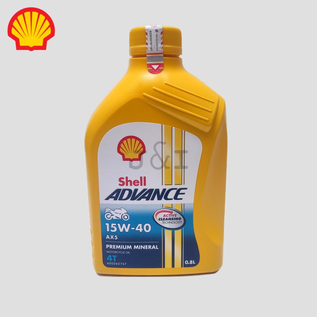 Oli Shell Advance AX5 15W-40 API SL JASO MA2 0,8 Liter